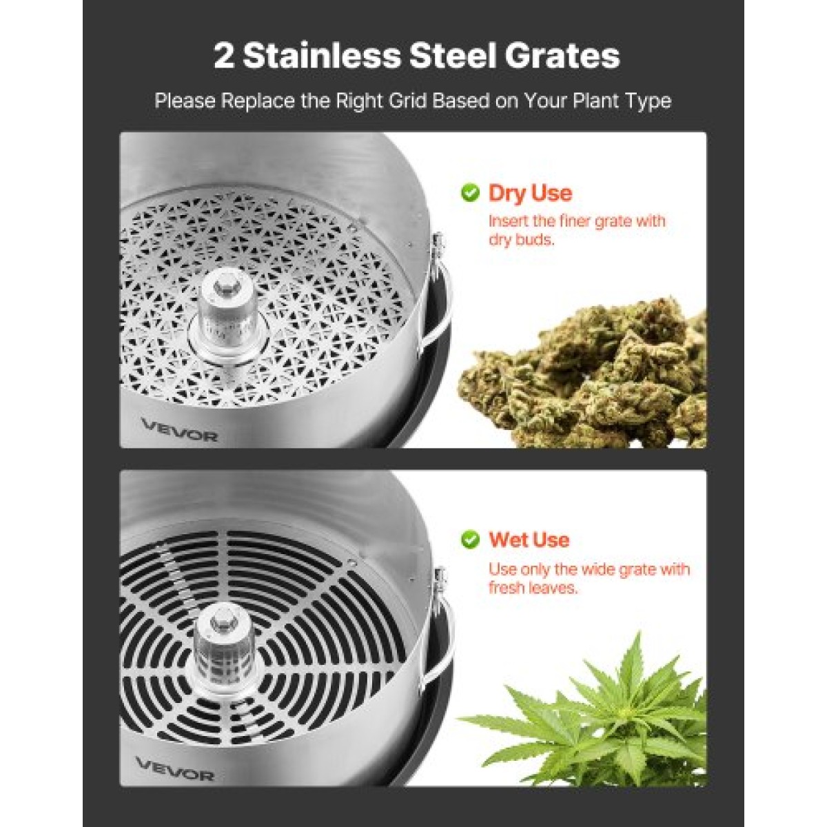 VEVOR Manual Bud Leaf Trimmer, 300mm Reaper Bowl Bud Trimmer με λεπίδες από ανοξείδωτο χάλυβα, οπτική κοπή, υγρή και ξηρή υδροπονική μηχανή κοπής με δίσκο, περιστρεφόμενη περιστροφή για λουλούδια φυτών