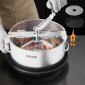 VEVOR Manual Bud Leaf Trimmer, 300mm Reaper Bowl Bud Trimmer με λεπίδες από ανοξείδωτο χάλυβα, οπτική κοπή, υγρή και ξηρή υδροπονική μηχανή κοπής με δίσκο, περιστρεφόμενη περιστροφή για λουλούδια φυτών