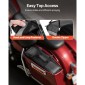 VEVOR Motorcycle Saddlebag Liner Bag, 18 L Insert Storage Travel Bag Bagage Organizer, Συμβατό με Harley Davidson 1993-2022 Touring Road/Street Glide/Electra Glide/Road King Saddlebag, μαύρο