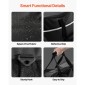 VEVOR Motorcycle Saddlebag Liner Bag, 18 L Insert Storage Travel Bag Bagage Organizer, Συμβατό με Harley Davidson 1993-2022 Touring Road/Street Glide/Electra Glide/Road King Saddlebag, μαύρο