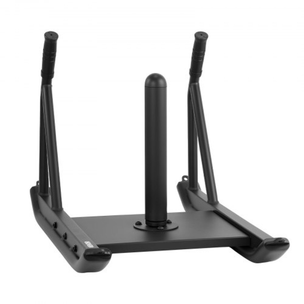 VEVOR Weight Sled, Steel Power Sled, Fitness Strength Training Sleds for Athletic Exercise Improvement Speed, Workout Fitness Equipment with Handle, Συμβατό με πλάκες βάρους 25/51 mm, Μαύρο