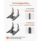VEVOR Weight Sled, Steel Power Sled, Fitness Strength Training Sleds for Athletic Exercise Improvement Speed, Workout Fitness Equipment with Handle, Συμβατό με πλάκες βάρους 25/51 mm, Μαύρο