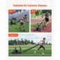 VEVOR Weight Sled, Steel Power Sled, Fitness Strength Training Sleds for Athletic Exercise Improvement Speed, Workout Fitness Equipment with Handle, Συμβατό με πλάκες βάρους 25/51 mm, Μαύρο