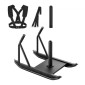 VEVOR Weight Sled, Steel Power Sled, Fitness Strength Training Sleds for Athletic Exercise Improvement Speed, Workout Fitness Equipment with Handle, Συμβατό με πλάκες βάρους 25/51 mm, Μαύρο