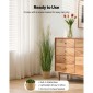 Φυτό τεχνητού γρασιδιού VEVOR, 1194 χλστ. Reed Flower Grass in Pot, Premium PVC Faux Fake Greenery Thrubs Fort for Indoor Outdoor House Home Garden Decoration Room Office, Homewarming, 1 Pack Green