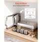 VEVOR Rectangle Chafing Dish, 8,5L 2 Pack Stainless Steel Dish of Chafing, Food Warmer Chafer Complete σετ με κούφια λαβή, 1 λαβίδα φαγητού, καπάκι, θήκη καυσίμου, πιάτα τσαγιού για πάρτι γάμου