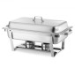 VEVOR Rectangle Chafing Dish, 8,5L 2 Pack Stainless Steel Dish of Chafing, Food Warmer Chafer Complete σετ με κούφια λαβή, 1 λαβίδα φαγητού, καπάκι, θήκη καυσίμου, πιάτα τσαγιού για πάρτι γάμου