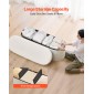 VEVOR Oval Storage Ottoman Πάγκος, Πτυσσόμενο Teddy Fleece End of Bed Bench, Πτυσσόμενο κρεβάτι με επένδυση Ottoman στήθος με μεγάλο αποθηκευτικό χώρο, υποστηρίζει 660 lbs, για σαλόνι, υπνοδωμάτιο, είσοδος, μπεζ