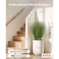 Φυτό τεχνητού γρασιδιού VEVOR, 686 χιλιοστά Faux Onion Grass Fake Greenery Shrubs, Premium PVC for Indoor Outdoor House Home Garden Decoration Room Office, Housewarming, 8 Pack Green