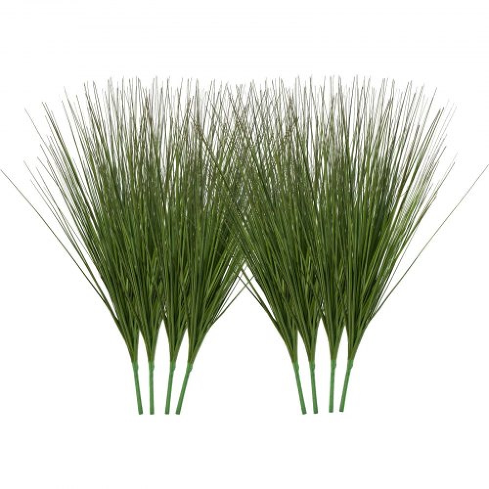 Φυτό τεχνητού γρασιδιού VEVOR, 686 χιλιοστά Faux Onion Grass Fake Greenery Shrubs, Premium PVC for Indoor Outdoor House Home Garden Decoration Room Office, Housewarming, 8 Pack Green