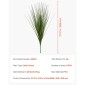 Φυτό τεχνητού γρασιδιού VEVOR, 686 χιλιοστά Faux Onion Grass Fake Greenery Shrubs, Premium PVC for Indoor Outdoor House Home Garden Decoration Room Office, Housewarming, 8 Pack Green
