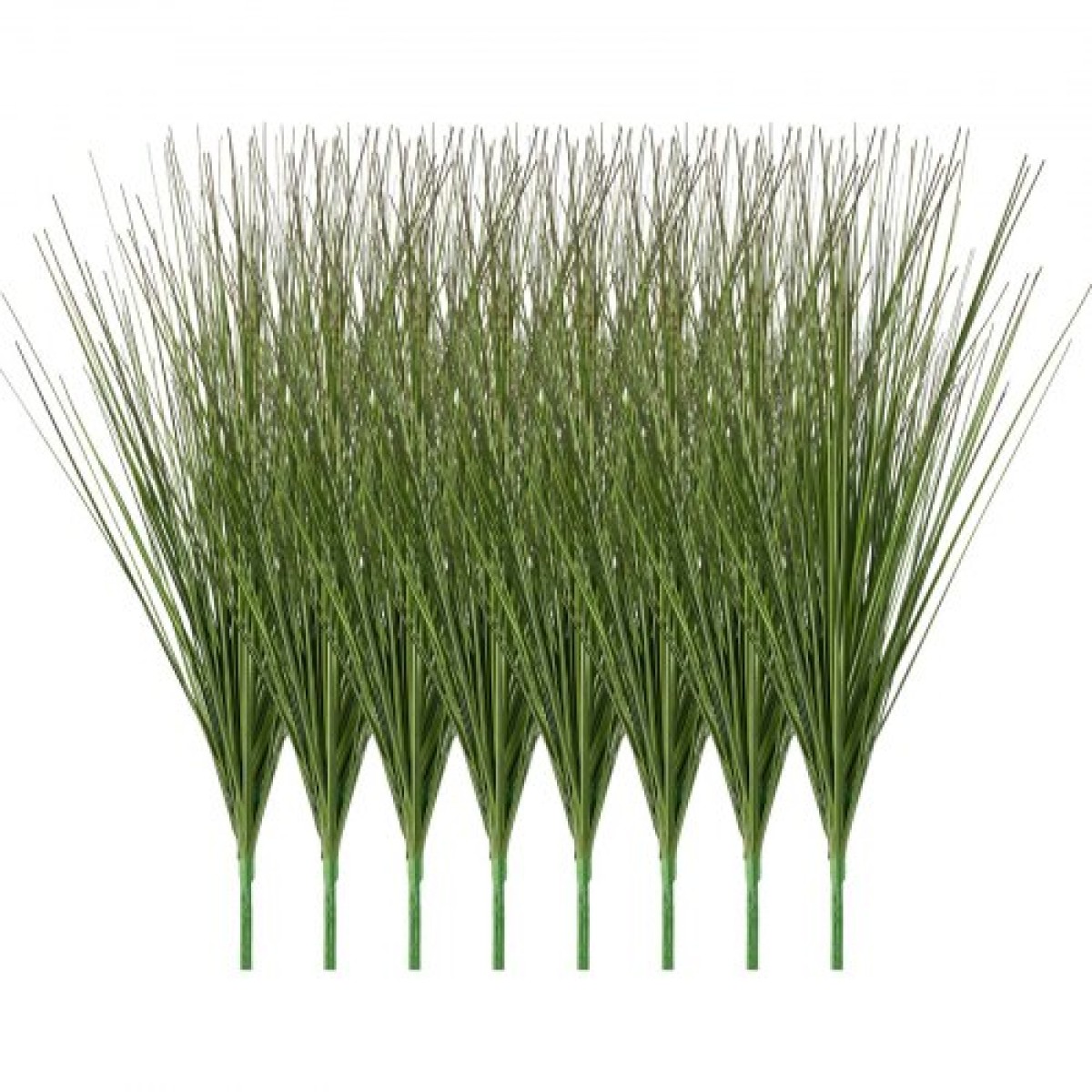 Φυτό τεχνητού γρασιδιού VEVOR, 686 χιλιοστά Faux Onion Grass Fake Greenery Shrubs, Premium PVC for Indoor Outdoor House Home Garden Decoration Room Office, Housewarming, 8 Pack Green