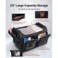 Τσάντα χορού VEVOR με ράφι ενδυμάτων, 584,2 mm Rolling Dance Duffel, με ρόδες, θύρα USB, ράφι ρούχων με ρυθμιζόμενο ύψος, κουρτίνα προστασίας απορρήτου, Ιδανικό για ταξίδια και αγώνες, Μαύρο ματ
