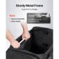 Τσάντα χορού VEVOR με ράφι ενδυμάτων, 584,2 mm Rolling Dance Duffel, με ρόδες, θύρα USB, ράφι ρούχων με ρυθμιζόμενο ύψος, κουρτίνα προστασίας απορρήτου, Ιδανικό για ταξίδια και αγώνες, Μαύρο ματ