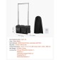 Τσάντα χορού VEVOR με ράφι ενδυμάτων, 584,2 mm Rolling Dance Duffel, με ρόδες, θύρα USB, ράφι ρούχων με ρυθμιζόμενο ύψος, κουρτίνα προστασίας απορρήτου, Ιδανικό για ταξίδια και αγώνες, Μαύρο ματ