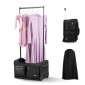 Τσάντα χορού VEVOR με ράφι ενδυμάτων, 584,2 mm Rolling Dance Duffel, με ρόδες, θύρα USB, ράφι ρούχων με ρυθμιζόμενο ύψος, κουρτίνα προστασίας απορρήτου, Ιδανικό για ταξίδια και αγώνες, Μαύρο ματ