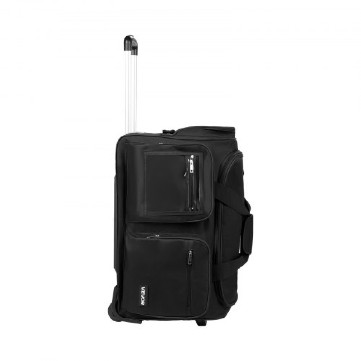 Τσάντα χορού VEVOR με ράφι ενδυμάτων, 584,2 mm Rolling Dance Duffel, με ρόδες, θύρα USB, ράφι ρούχων με ρυθμιζόμενο ύψος, κουρτίνα προστασίας απορρήτου, Ιδανικό για ταξίδια και αγώνες, Μαύρο ματ