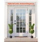 VEVOR Artificial Topiary Bunny-Shape Boxwood Ball, 2 Set 914mm Faux Boxwood Plant balls, Fake Silk Tree Look Real, Εύκολη συναρμολόγηση για διακόσμηση Μπροστινή βεράντα Εξωτερική βεράντα Κήπος Μπαλκόνι Πίσω αυλή Εσωτερική