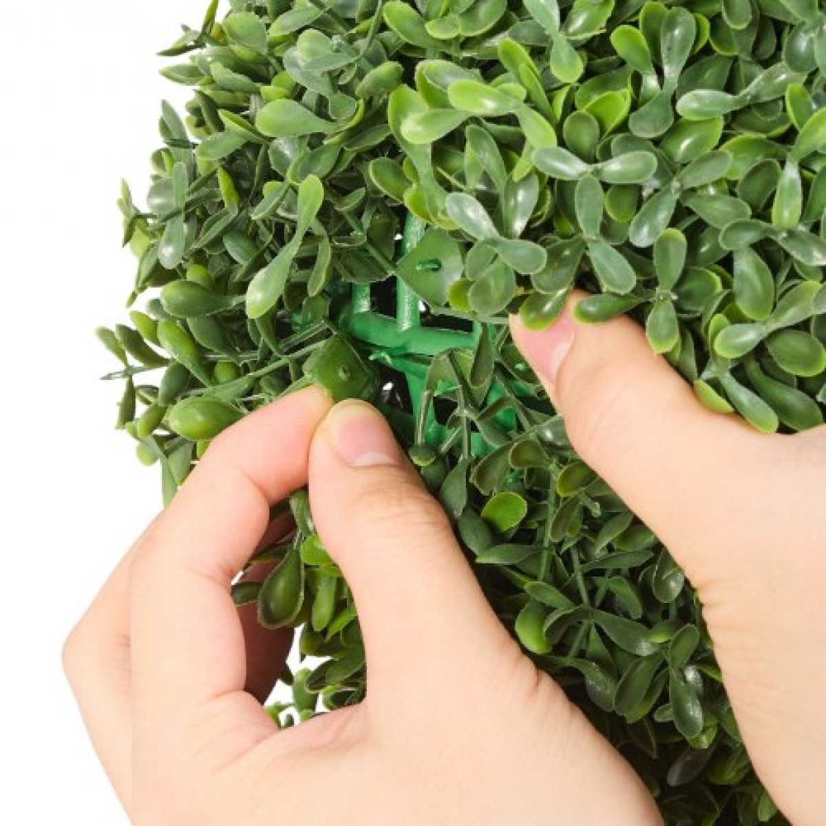 VEVOR Artificial Topiary Bunny-Shape Boxwood Ball, 2 Set 914mm Faux Boxwood Plant balls, Fake Silk Tree Look Real, Εύκολη συναρμολόγηση για διακόσμηση Μπροστινή βεράντα Εξωτερική βεράντα Κήπος Μπαλκόνι Πίσω αυλή Εσωτερική