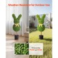 VEVOR Artificial Topiary Bunny-Shape Boxwood Ball, 2 Set 914mm Faux Boxwood Plant balls, Fake Silk Tree Look Real, Εύκολη συναρμολόγηση για διακόσμηση Μπροστινή βεράντα Εξωτερική βεράντα Κήπος Μπαλκόνι Πίσω αυλή Εσωτερική