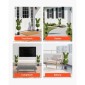 VEVOR Artificial Topiary Bunny-Shape Boxwood Ball, 2 Set 914mm Faux Boxwood Plant balls, Fake Silk Tree Look Real, Εύκολη συναρμολόγηση για διακόσμηση Μπροστινή βεράντα Εξωτερική βεράντα Κήπος Μπαλκόνι Πίσω αυλή Εσωτερική