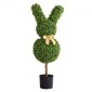 VEVOR Artificial Topiary Bunny-Shape Boxwood Ball, 2 Set 914mm Faux Boxwood Plant balls, Fake Silk Tree Look Real, Εύκολη συναρμολόγηση για διακόσμηση Μπροστινή βεράντα Εξωτερική βεράντα Κήπος Μπαλκόνι Πίσω αυλή Εσωτερική