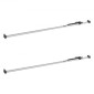VEVOR Cargo Bar, Ratcheting Bar Cargo Ρυθμιζόμενη από 2261mm έως 2642mm, Σταθεροποιητής Cargos από χάλυβα βαρέως τύπου με αντιολισθητικό πέλμα ποδιών, ράβδοι κλειδαριάς φόρτωσης κρεβατιού φορτηγού για φορτηγό κουτί, ημιρυμουλκούμενο, ρυμουλκούμενο (2 ΤΕΜ)