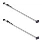 VEVOR Cargo Bar, Ratcheting Bar Cargo Ρυθμιζόμενη από 2261mm έως 2642mm, Σταθεροποιητής Cargos από χάλυβα βαρέως τύπου με αντιολισθητικό πέλμα ποδιών, ράβδοι κλειδαριάς φόρτωσης κρεβατιού φορτηγού για φορτηγό κουτί, ημιρυμουλκούμενο, ρυμουλκούμενο (2 ΤΕΜ)