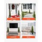 VEVOR Artificial Topiary Cedar Trees, 2 Set 914mm Faux Pine Thumbs, Fake Silk Tree Look Real, Εύκολη συναρμολόγηση για διακόσμηση Μπροστινή βεράντα Εξωτερική βεράντα Κήπος Μπαλκόνι πίσω αυλή Εσωτερικό γραφείο