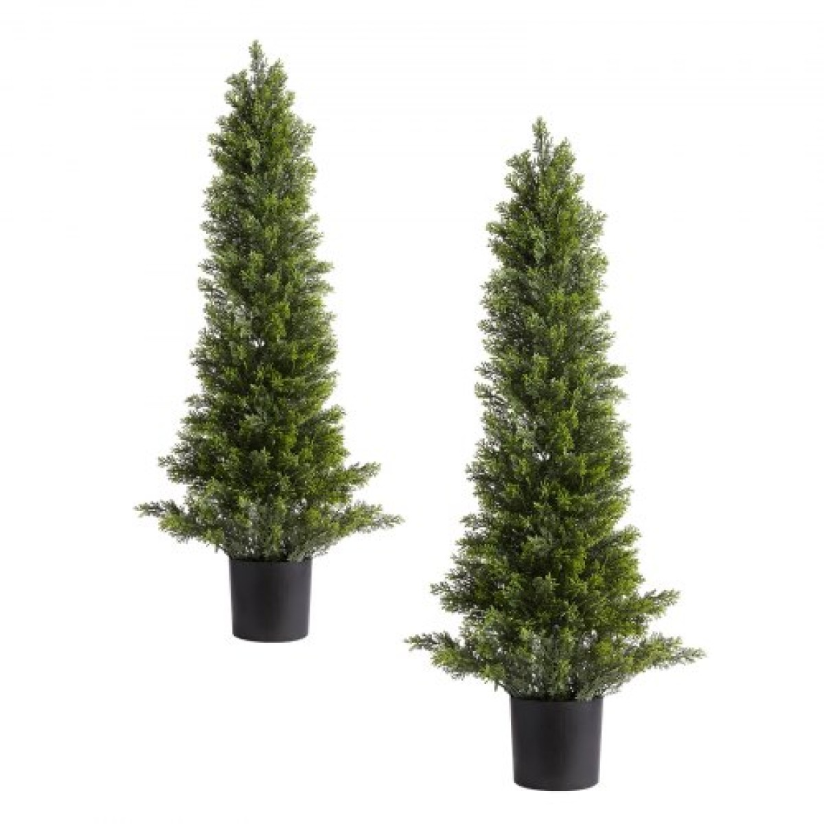 VEVOR Artificial Topiary Cedar Trees, 2 Set 914mm Faux Pine Thumbs, Fake Silk Tree Look Real, Εύκολη συναρμολόγηση για διακόσμηση Μπροστινή βεράντα Εξωτερική βεράντα Κήπος Μπαλκόνι πίσω αυλή Εσωτερικό γραφείο