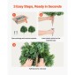 VEVOR Artificial Topiary Boxwood Trees with Ground Spike, 2 Set 559mm faux θάμνοι & θάμνοι φυτά σε γλάστρες, Fake Silk Tree Look Real for Decor Μπροστινή βεράντα Εσωτερική βεράντα Εσωτερική βεράντα Κήπος Μπαλκόνι Πίσω αυλή