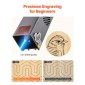 VEVOR Laser Engraver, 20W, Laser Engraving and Cutting Machine with Enclosure, Laser Cutter Engraver Machine, 7000 mm/min, 300 x 300 mm Working Area, for Wood, Leather, Glass, Ορισμένο Μέταλλο, Κλάση 1