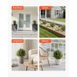 VEVOR Artificial Topiary Κυπαρίσσια με ακίδα, 2 σετ 406 χιλιοστών ψεύτικοι θάμνοι και θάμνοι σε γλάστρες, ψεύτικο μεταξωτό δέντρο φαίνεται αληθινό για διακόσμηση Μπροστινή βεράντα Εξωτερική βεράντα Εσωτερική βεράντα Κήπος Μπαλκόνι Πίσω αυλή
