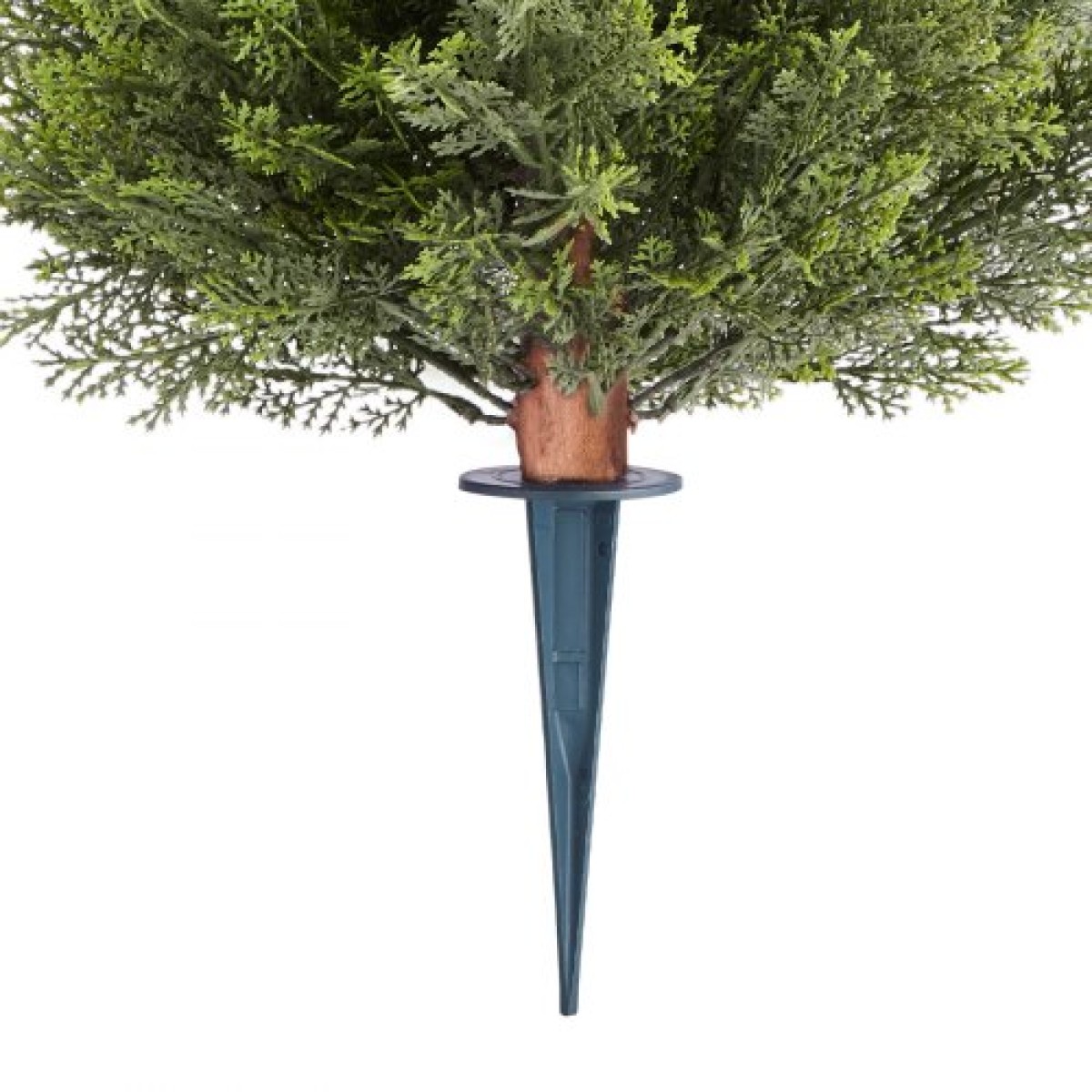 VEVOR Artificial Topiary Κυπαρίσσια με ακίδα, 2 σετ 406 χιλιοστών ψεύτικοι θάμνοι και θάμνοι σε γλάστρες, ψεύτικο μεταξωτό δέντρο φαίνεται αληθινό για διακόσμηση Μπροστινή βεράντα Εξωτερική βεράντα Εσωτερική βεράντα Κήπος Μπαλκόνι Πίσω αυλή
