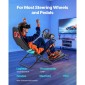 VEVOR Φορητό Racing Wheel Stand, Αναδιπλούμενο & Ρυθμιζόμενο Steering Sim Wheel Stand, Εσωτερικό πλάτος καθίσματος 470 mm, Συμβατό με Logitech G923/G920/G29, Thrustmaster T248P, Fanatec, Hori, Mad Catz, Μαύρο
