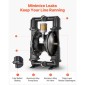 VEVOR Air Operated Double Diaphragm Pump, 598 L/min Max, Standard Int & Out Out Air Pneumatic Waste Oil Transfer Pump, Σώμα από κράμα αλουμινίου, Διπλά διαφράγματα, για πετρέλαιο, γράσο, κηροζίνη, βενζίνη