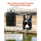 VEVOR Air Operated Double Diaphragm Pump, 598 L/min Max, Standard Int & Out Out Air Pneumatic Waste Oil Transfer Pump, Σώμα από κράμα αλουμινίου, Διπλά διαφράγματα, για πετρέλαιο, γράσο, κηροζίνη, βενζίνη