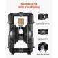 VEVOR Air Operated Double Diaphragm Pump, 598 L/min Max, Standard Int & Out Out Air Pneumatic Waste Oil Transfer Pump, Σώμα από κράμα αλουμινίου, Διπλά διαφράγματα, για πετρέλαιο, γράσο, κηροζίνη, βενζίνη
