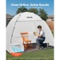 VEVOR Portable Paint Booth Tent, 2330 x 1720 x 1900mm Painting Tent Station, Spray Shelter με ενσωματωμένο δάπεδο & δικτυωτή οθόνη, μεγάλος χώρος, Oxford σκηνές βαφής με σπρέι για ντουλάπι, καρέκλες, τραπέζια