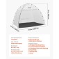 VEVOR Portable Paint Booth Tent, 2330 x 1720 x 1900mm Painting Tent Station, Spray Shelter με ενσωματωμένο δάπεδο & δικτυωτή οθόνη, μεγάλος χώρος, Oxford σκηνές βαφής με σπρέι για ντουλάπι, καρέκλες, τραπέζια