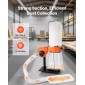 VEVOR Dust Collector, 800 CFM 2,5 Micron Vortex Cone Dust Collectors, 1HP Sawdust Collection System με 60L Dusts Collector Bag, Filter Bag και Casters, 2800 RPM High Speed, για ξυλουργική