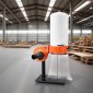 VEVOR Dust Collector, 800 CFM 2,5 Micron Vortex Cone Dust Collectors, 1HP Sawdust Collection System με 60L Dusts Collector Bag, Filter Bag και Casters, 2800 RPM High Speed, για ξυλουργική