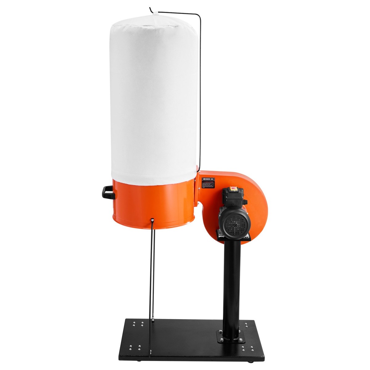 VEVOR Dust Collector, 800 CFM 2,5 Micron Vortex Cone Dust Collectors, 1HP Sawdust Collection System με 60L Dusts Collector Bag, Filter Bag και Casters, 2800 RPM High Speed, για ξυλουργική