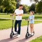 VEVOR Kick Scooter για Παιδιά Ηλικιών 8+, Έφηβοι και Ενήλικες, Μικρό σκούτερ 2 τροχών με τιμόνι ρυθμιζόμενου ύψους, φαρδύ αντιολισθητικό κατάστρωμα, αναδιπλούμενο ελαφρύ για αγόρια και κορίτσια έως 99,8 κιλά, μαύρο + ασημί