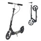VEVOR Kick Scooter για Παιδιά Ηλικιών 8+, Έφηβοι και Ενήλικες, Μικρό σκούτερ 2 τροχών με τιμόνι ρυθμιζόμενου ύψους, φαρδύ αντιολισθητικό κατάστρωμα, αναδιπλούμενο ελαφρύ για αγόρια και κορίτσια έως 99,8 κιλά, μαύρο + ασημί