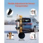 Βάση σκι και Snowboard με πτυσσόμενο κοτσαδόρο VEVOR, Ταιριάζει σε δέκτη 50 mm, Μεταφέρει έως και 6 ζευγάρια σκι ή 4 Snowboard, Ρυθμιζόμενη σχάρα για αυτοκίνητο με κλειδαριά, ιμάντα ασφαλείας, πρόσβαση με κλίση