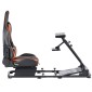 VEVOR Racing Wheel Stand, Heavy-Duty Simulator Cockpit Steering Stand με Dual-Rail Dual-Arm, Fit Logitech G25,G27,G29,G920,G923, Thrustmaster T300RS,TX F458,T500PRO,T3PA-Rdal