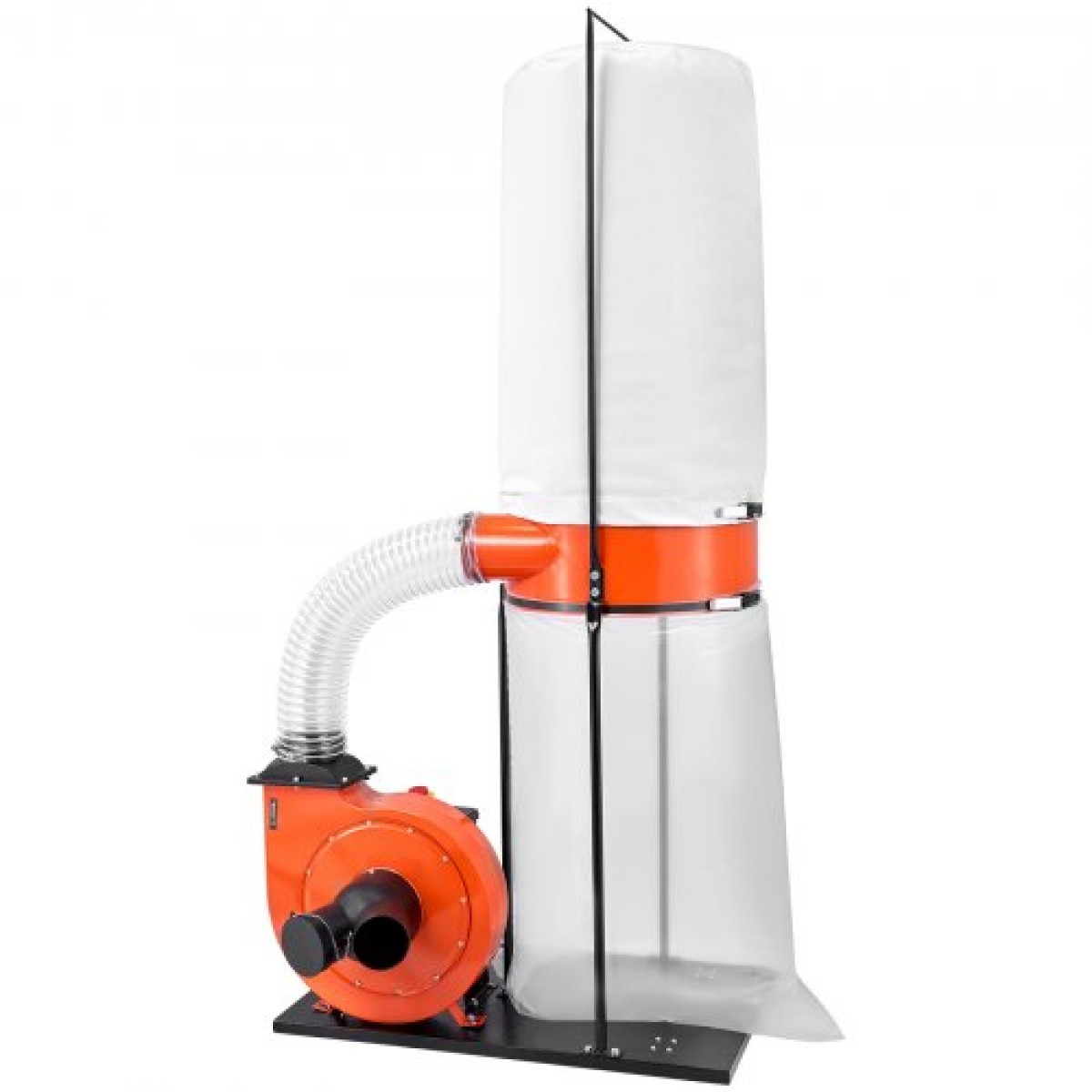 VEVOR Dust Collector, 1100 CFM 2,5 Micron Vortex Cone Dust Collectors, 1,5HP Sawdust Collector System with132,5L Dusts Collector Bag & 159L Filter Bag, 2800 RPM High Speed, για θρυμματισμένο ξύλο