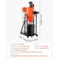 VEVOR Dust Collector, 763 CFM 1 Micron Cyclone Dust Collector, 1,5HP Dusts Separator με 47,32L Dust Collector Bag & Base Stand, Smart Cyclone Separation, Dusts Collection System for Woodworking