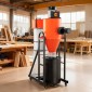 VEVOR Dust Collector, 763 CFM 1 Micron Cyclone Dust Collector, 1,5HP Dusts Separator με 47,32L Dust Collector Bag & Base Stand, Smart Cyclone Separation, Dusts Collection System for Woodworking